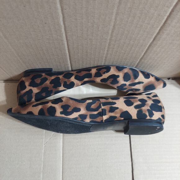 Marc Fisher Women's US 9 M Leopard Print Pointed Toe Ballet Flats Shoes EUC - Picture 5 of 9